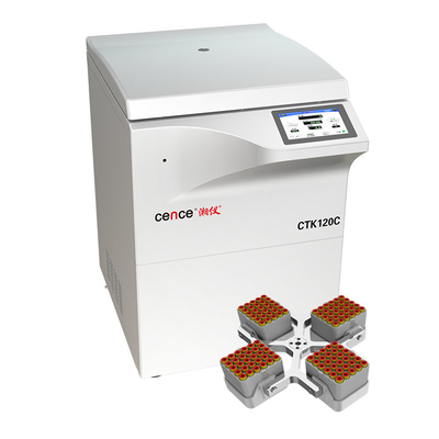 centrifugeuse à vitesse réduite CTK120C de position du plancher 4000r/min pour 120 tubes de sang