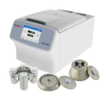 Cence machine à centrifugeuse réfrigérée H1750R centrifugeuse à grande vitesse avec rotor d'angle swing rotor capillaire rotor disponible