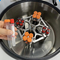 Centrifugeuse sanguine horizontale de laboratoire à banc avec rotor à godet en mouvement