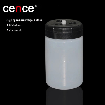 Bouteilles centrifugeuses à grande vitesse 1000 ml PPCO couvercle à vis pour un traitement précis des échantillons