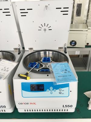 Centrifuge de laboratoire L550 Cence, 5310xg RCF max, capacité 4x500ml, faible bruit <65dB(A), centrifugeuse de paillasse à basse vitesse