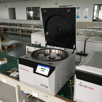 Nouvelle centrifugeuse de paillasse CLT55R, modèle CLT55R, à basse vitesse, avec une vitesse maximale de 5500 tr/min, une FCR de 5951xg et une grande capacité de 4x750ml