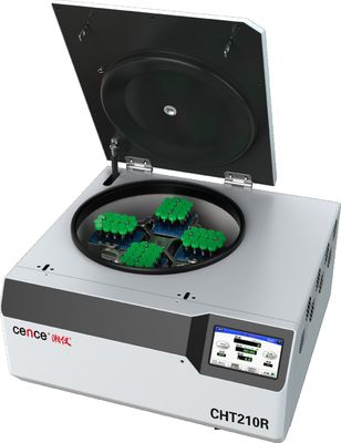Centrifuge de paillasse réfrigérée CHT210R pour sang, vitesse maximale 21 000 tr/min, FCR max. 32 752xg et capacité de 4 x 750 ml