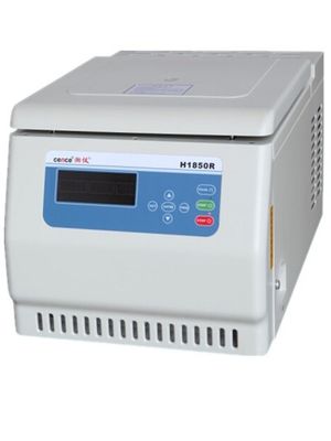 Centrifuge Cence basse vitesse avec une vitesse maximale de 18500 tr/min, une FCR maximale de 23797xg et une capacité maximale de 4*100ml