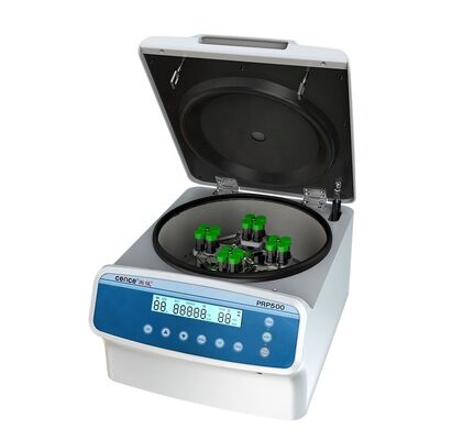 Centrifuge Cence PRP avec une vitesse maximale de 5000 tr/min, un écran LCD et un rotor en acier inoxydable pour une utilisation en laboratoire