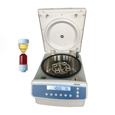 Machine de centrifugation PRP avec une vitesse maximale de 5000 tr/min, 3555xg RCF et écran LCD pour usage en laboratoire