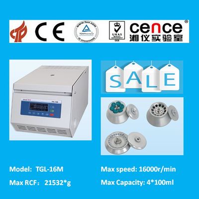 centrifugeuse à froid réfrigérée à grande vitesse supérieure du banc 1200W