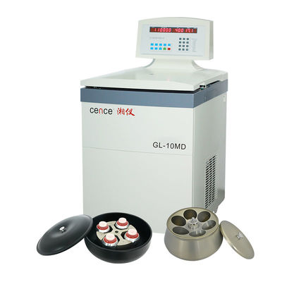 Centrifuge réfrigérée à grande vitesse Cence GL-10MD avec rotor angulaire 6x1000ml, 10000 tr/min, 18300xg, pour usage en laboratoire